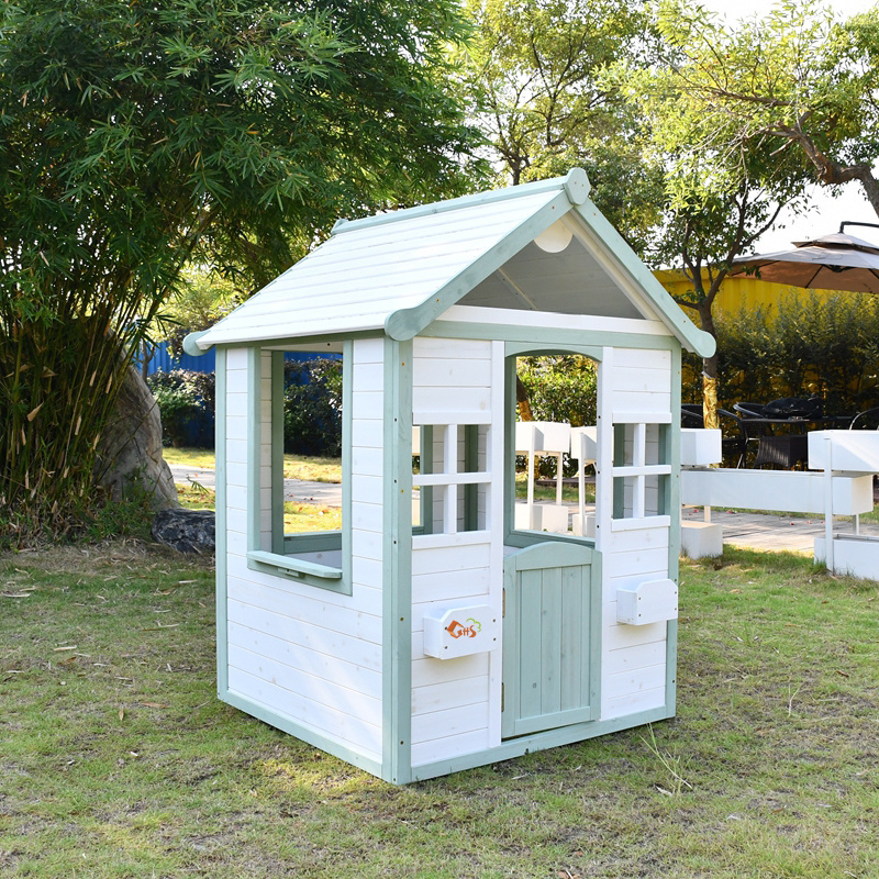 Cheap Wooden Cubby House for Children Wooden Playhouse