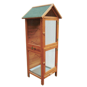 Outdoor wooden large bird cage FSC certification