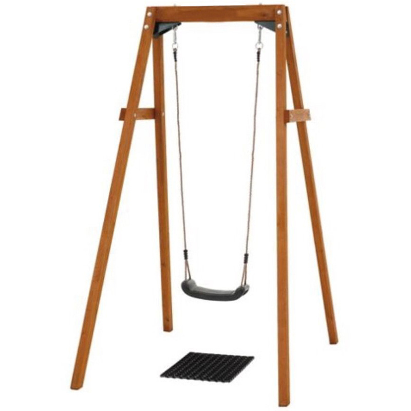 wooden children baby swing