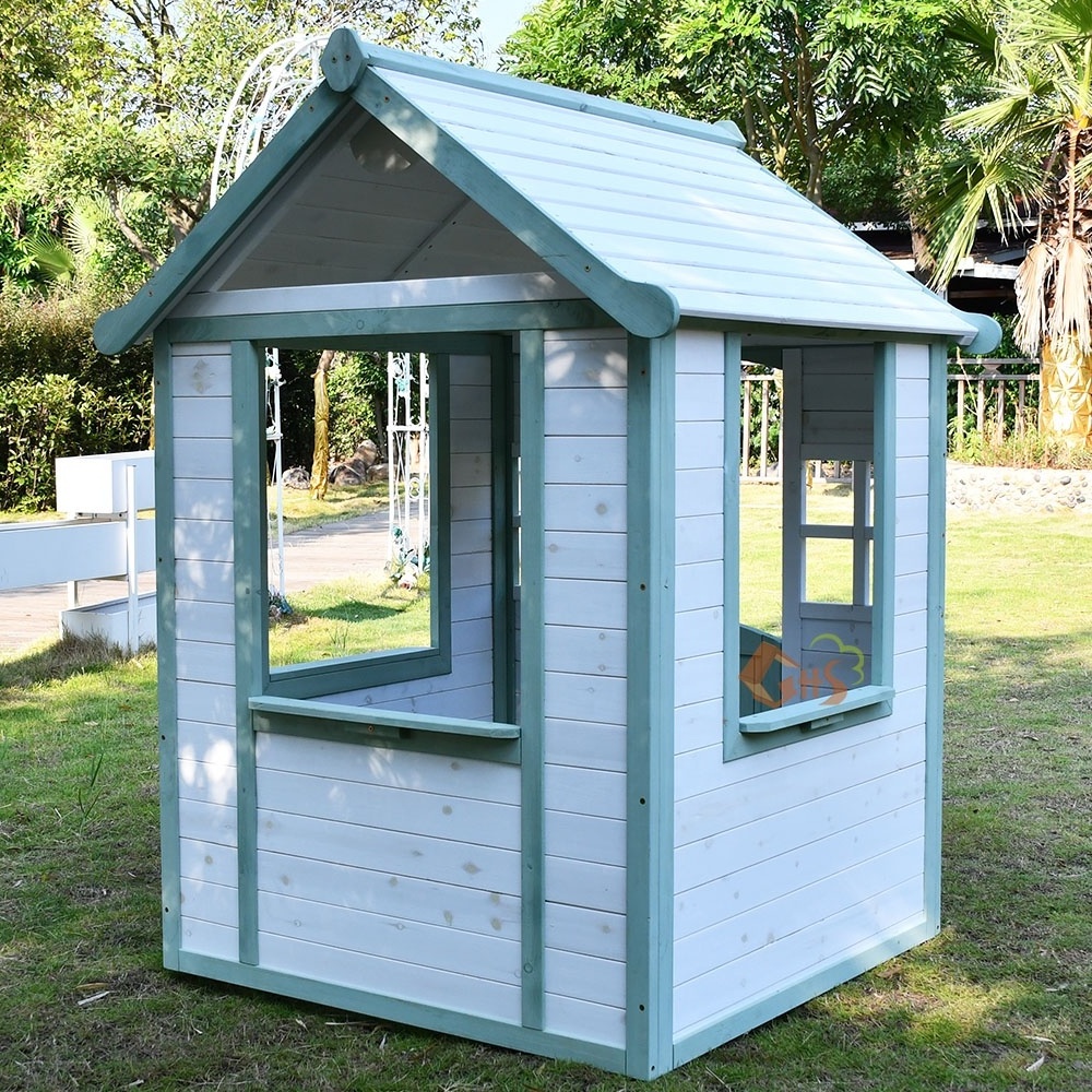 Cheap Wooden Cubby House for Children Wooden Playhouse