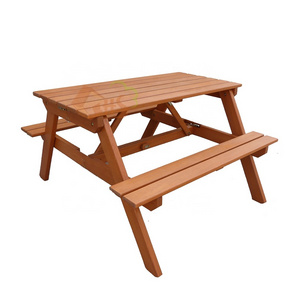 garden wooden collapsible two in one picnic table bench set