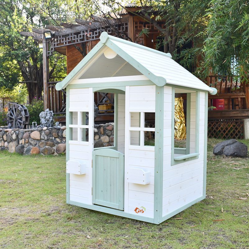 Cheap Wooden Cubby House for Children Wooden Playhouse