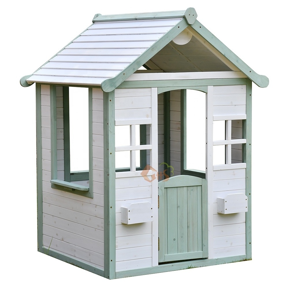 Cheap Wooden Cubby House for Children Wooden Playhouse