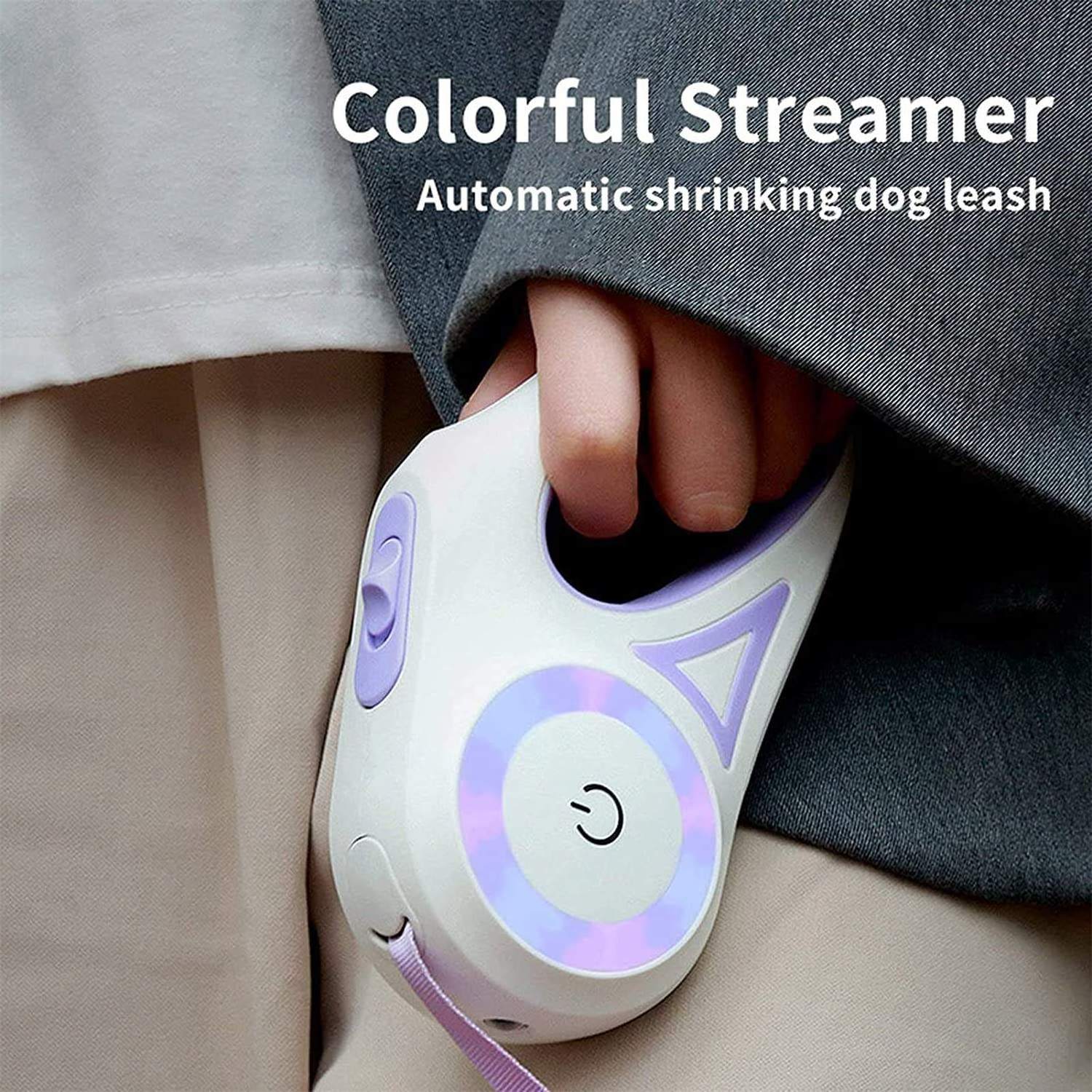 Wholesale High Quality Retractable 3/5M Pet Rope Multi Color LED Dog Leash With Flashlight