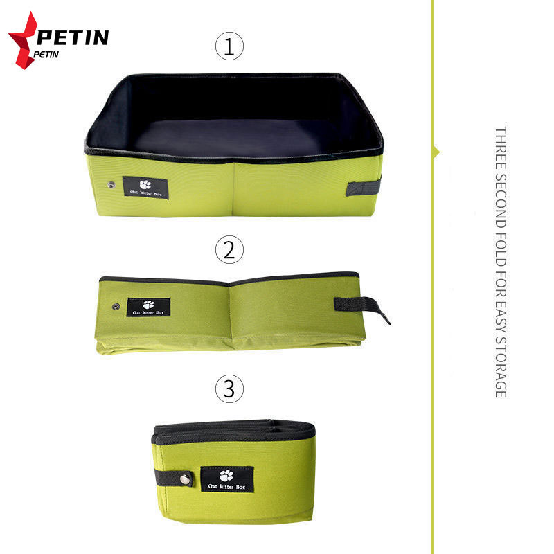 Travel Cat Litter Box Foldable  Outdoor Portable Litter Box