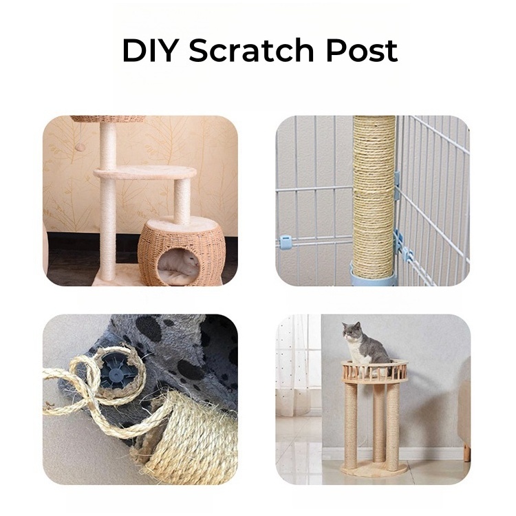 DIY cat scratch post Cat Scratching Replacement Posts Natural Sisal Scratcher Perch Interactive Toys Furniture Accessories