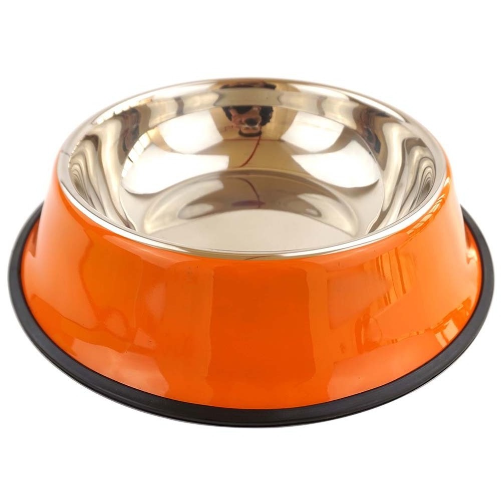 Stainless Steel Pet Bowl Pets Metal Drinking Bowls Dog Cat Food And Water Bowl