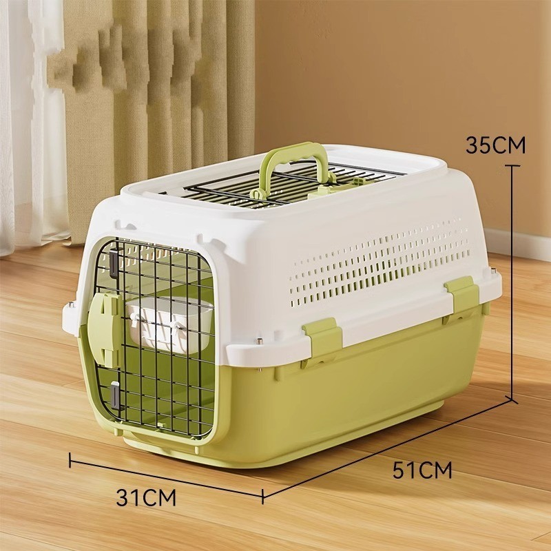 Pet Luggage Box Portable Dog and Cat Outdoor Cage Box Dog Crate