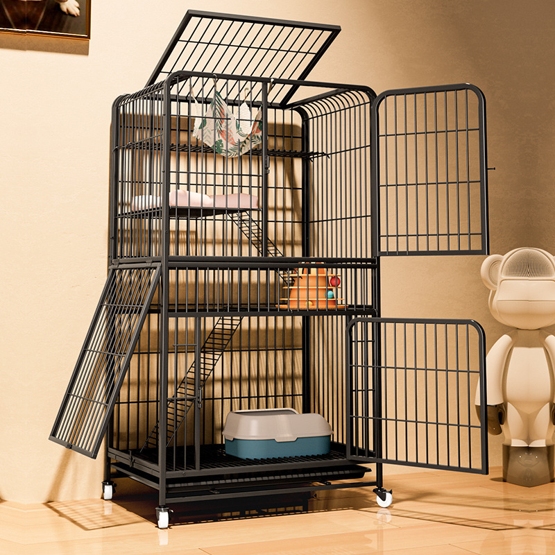 Cat Cage House Big Space Cat Villa Cage Luxury 5 Layers Large Cat Cages