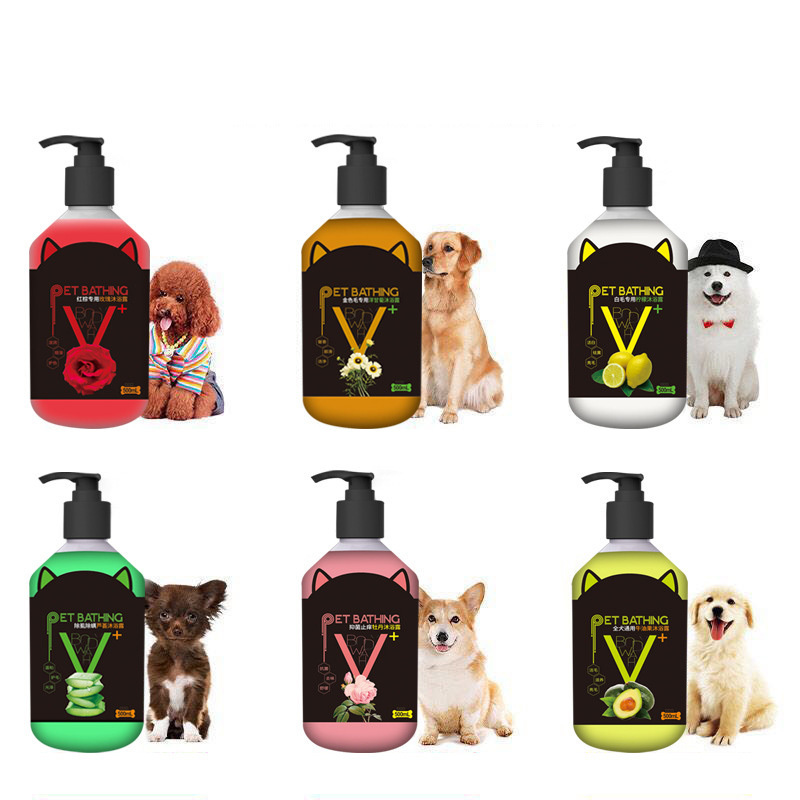 500ml Pet Shampoo Dog Bath Accessories Golden Retriever Deodorize Relieve Itching Dog Shampoo