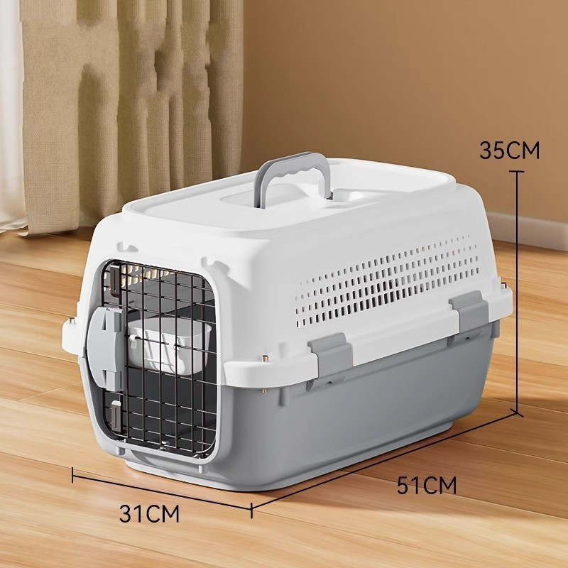 Pet Luggage Box Portable Dog and Cat Outdoor Cage Box Dog Crate