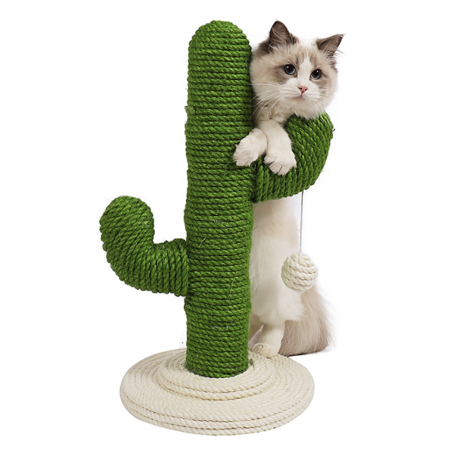 2023 Hot Selling Cat Scratcher Cactus Sisla Cat Scratching Post Cat Toy