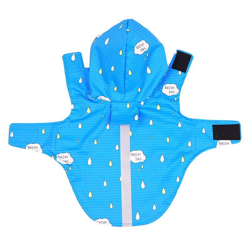 Bulk Sale Printed Waterproof Raincoats Clothes Raincoats for Large Dog