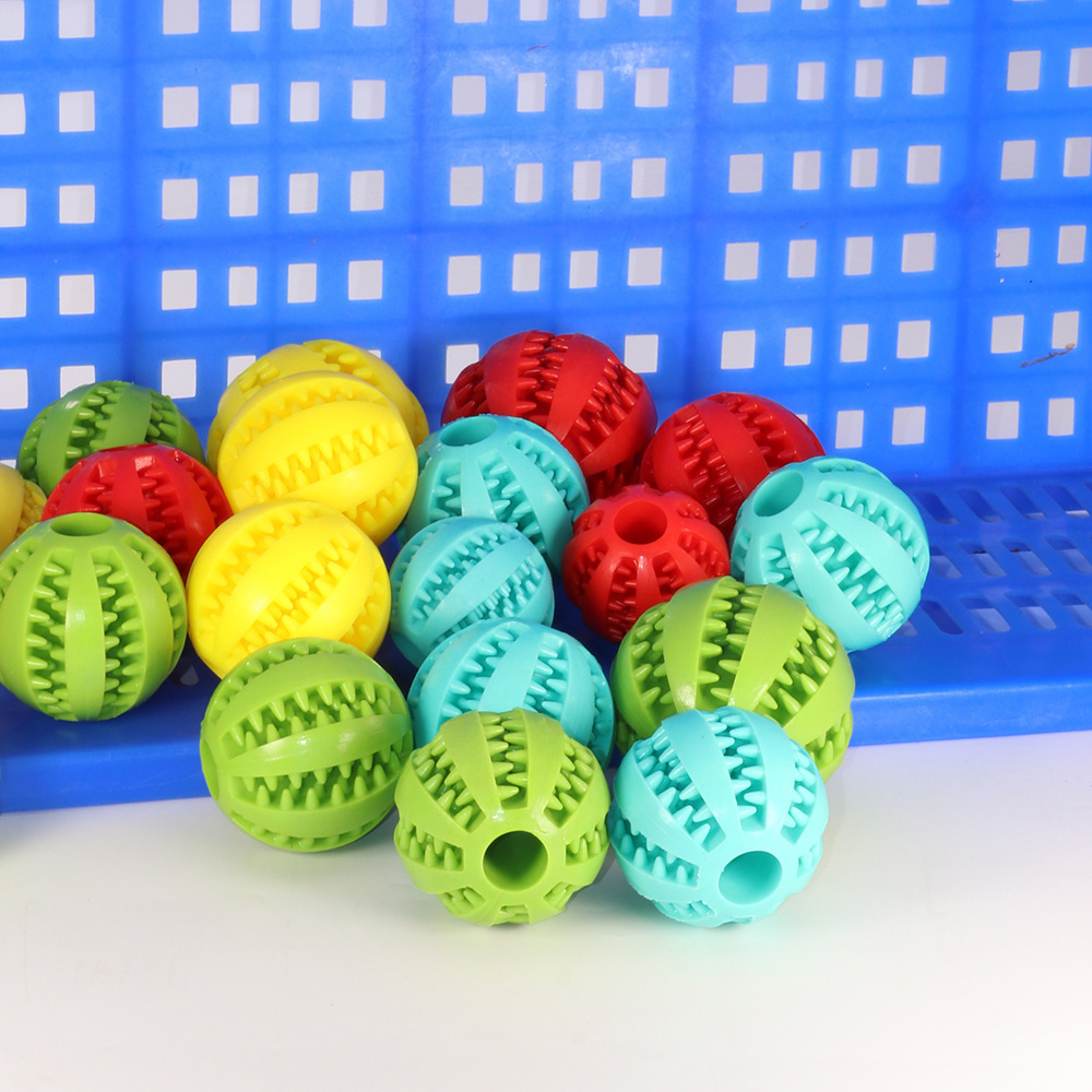 7cm Dog Toys Interactive Chew Rubber Dog Ball Wholesale Pet Toys