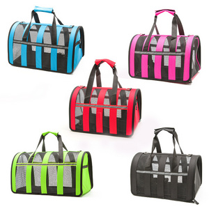 Reflective Pet Traveling Bag Breathable Cat Bag Foldable Portable Pet Carrier Bag