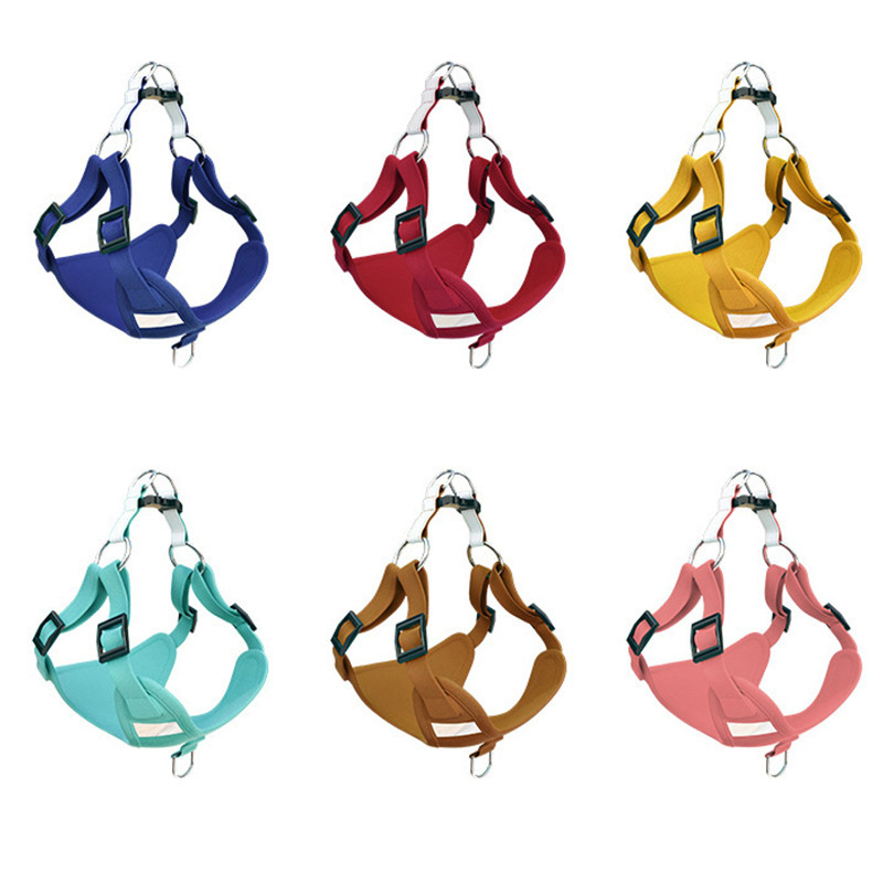 Fashion Pet Vest type traction chest strap cat dog adjustable retractable traction rope walking dog rope collar