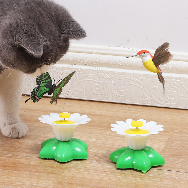 Cat Toy Electric Small Bird Butterfly Bee Cat Toys Interactive Automatic Cat Toy