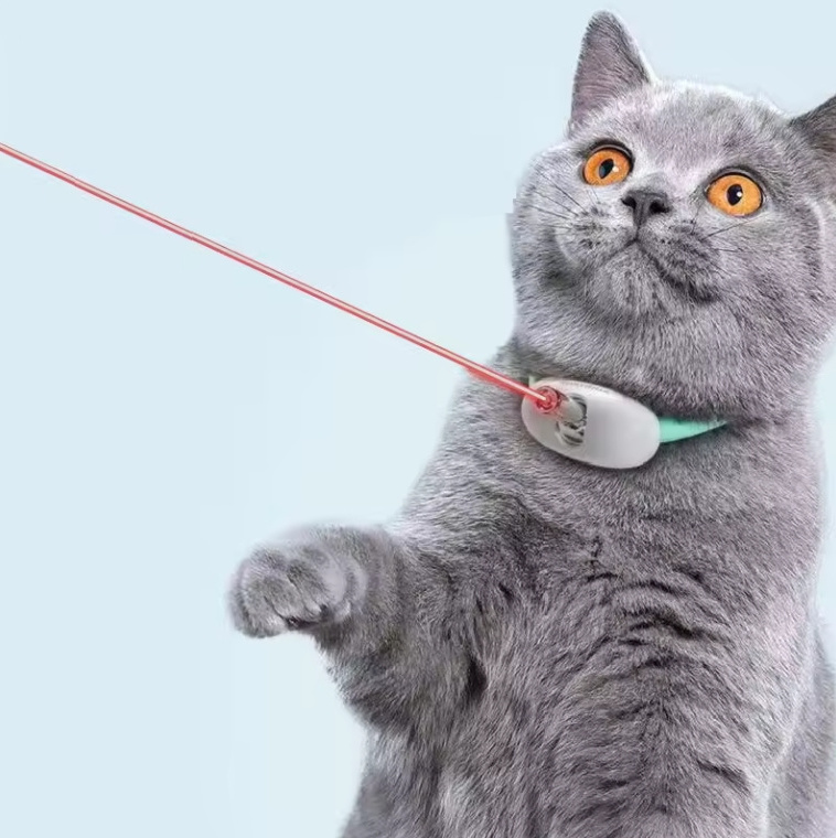 Smart Laser Cat-Teasing Collar Adjustable Usb Charging Infrared Cat-Teasing Wand Cat Laser Toy