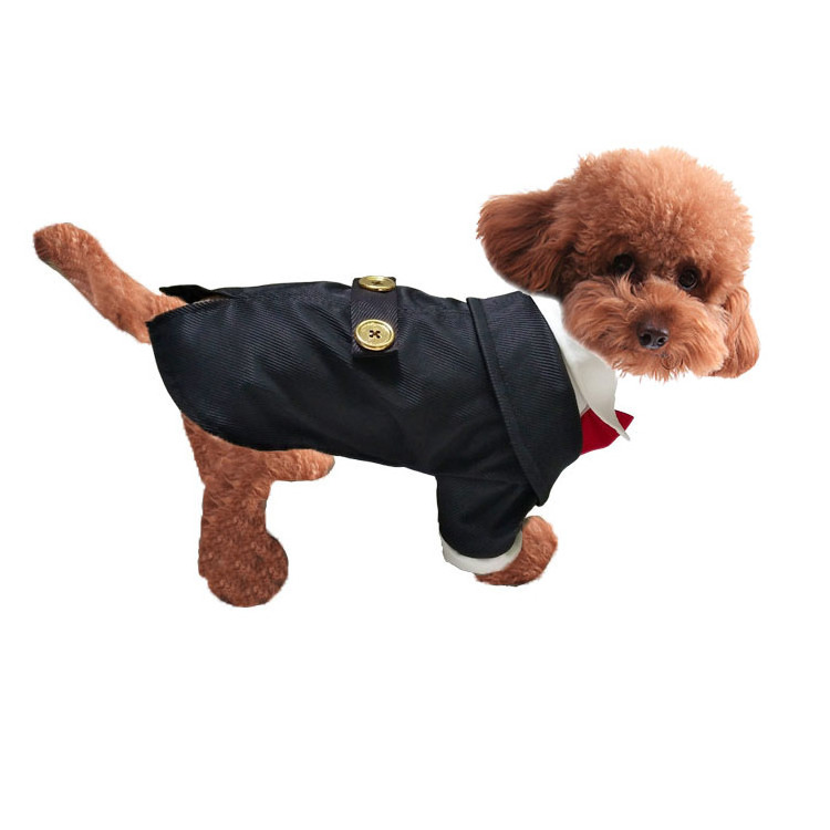 Summer Suit pants white shirt with red bows dog grooming clothes dog clothes closet top paw dog clothes