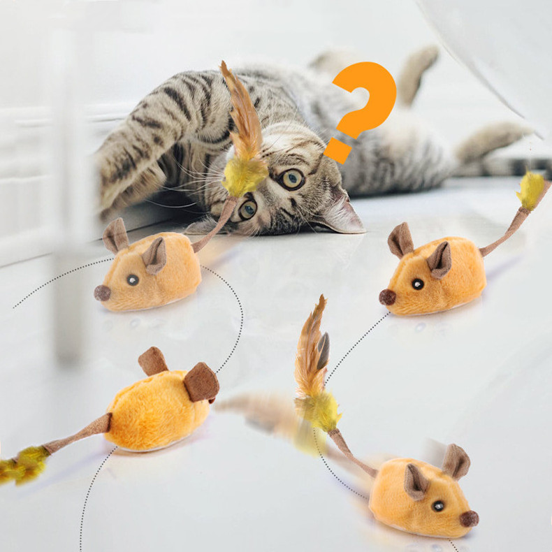 Automatic Cat Toy Mouse Usb Chargeable Interactive Cat Toy Electric Cats Toys