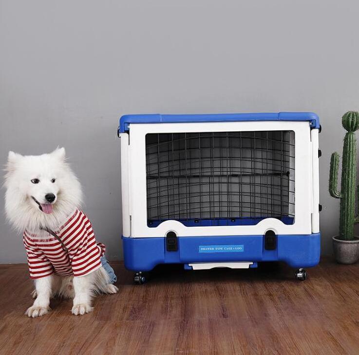 Plastic luxury dog cage large dog cage collapsible cage for dog