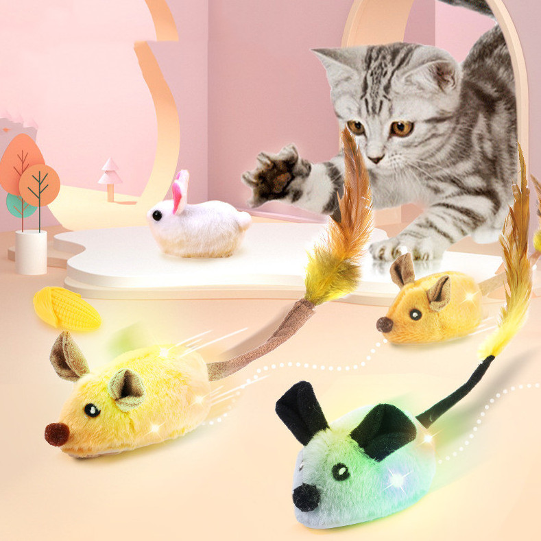 Automatic Cat Toy Mouse Usb Chargeable Interactive Cat Toy Electric Cats Toys