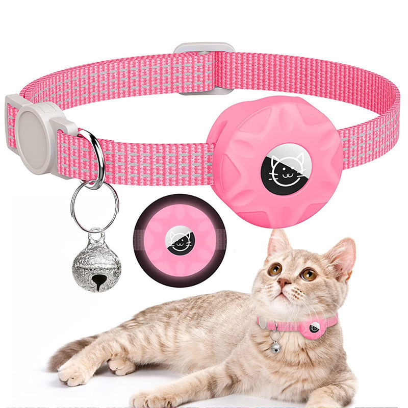 Cat Collars Airtag Pet Collar Wholesale Position Tracker Silicone Case Airtag Cat Collar