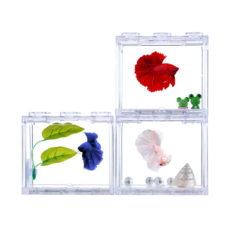 Fish Tank Aquarium Small Wholesale Betta Fish Tank Plastic Fish Tank