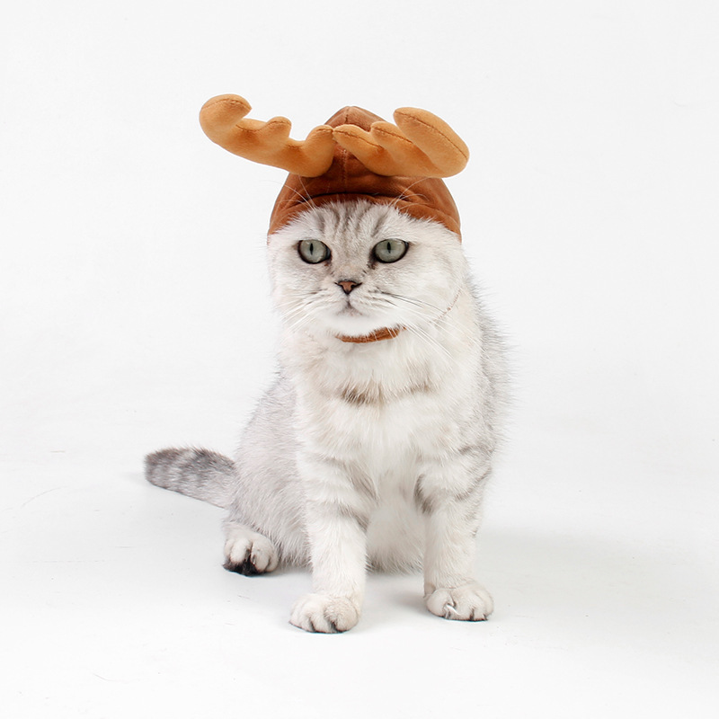 Latest Pets Cats Accessories Christmas Antler Hairbands Hats for Puppy Dogs