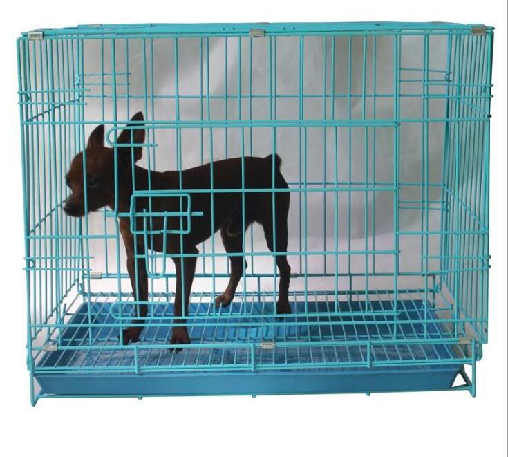 Metal foldable large dog cage collapsible pet cage kennel Mesh dog cage