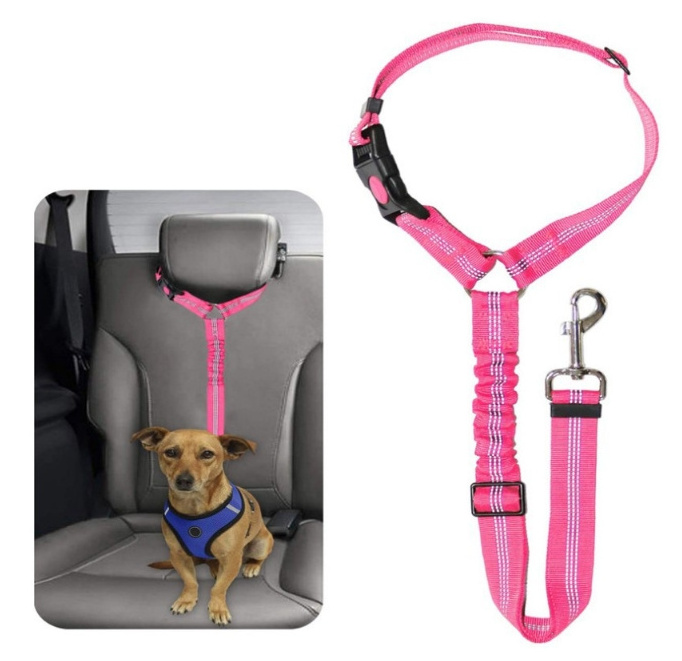 Pet Supplies Dog Car Seat Belt Safe Dog Leash Retractable Elastic Dog Seat Belt