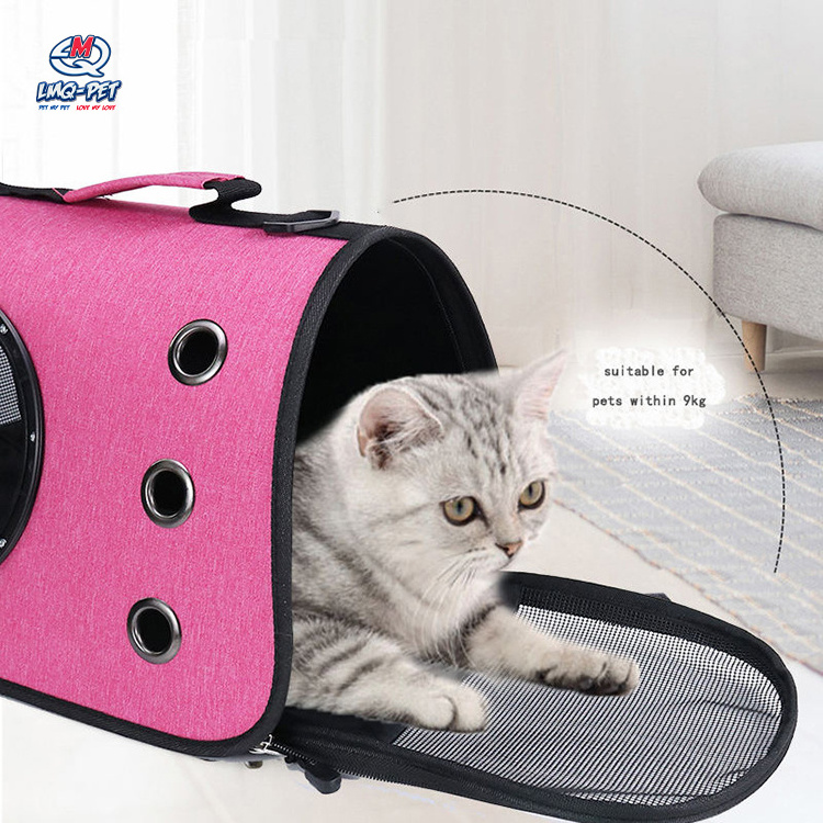 Portable Simple Pet Bag Outdoor Travel Cat Backpack Breathable Adjustable Foldable Cat Backpack Carrier