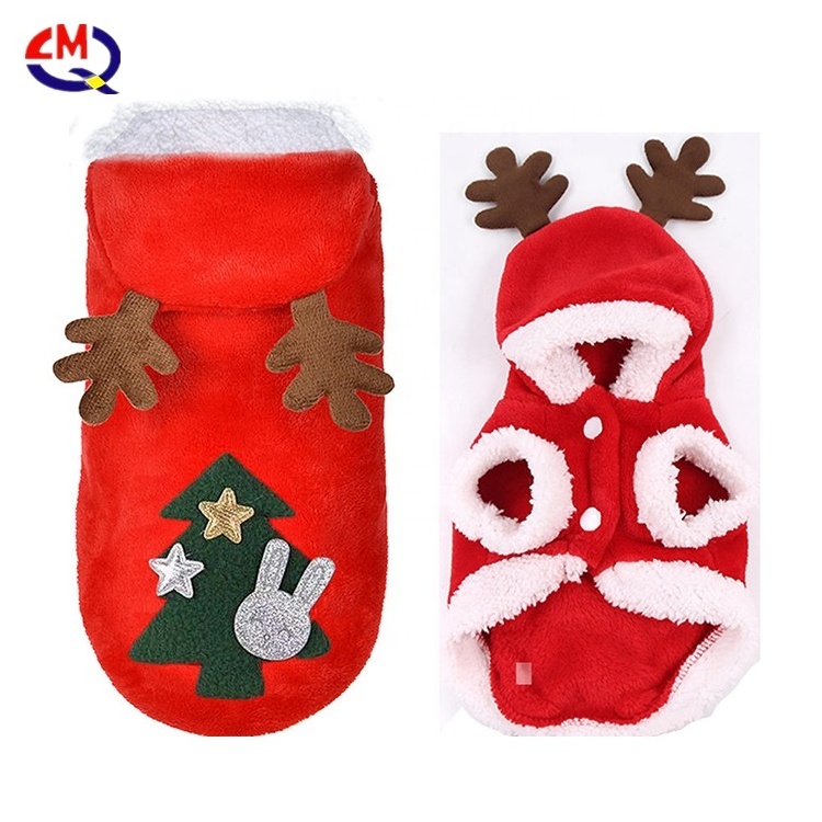 Pet Dog Clothes Cute Cartoon Cloth for Christmas Funny Pet Cat Santa Headwear Hat Christmas