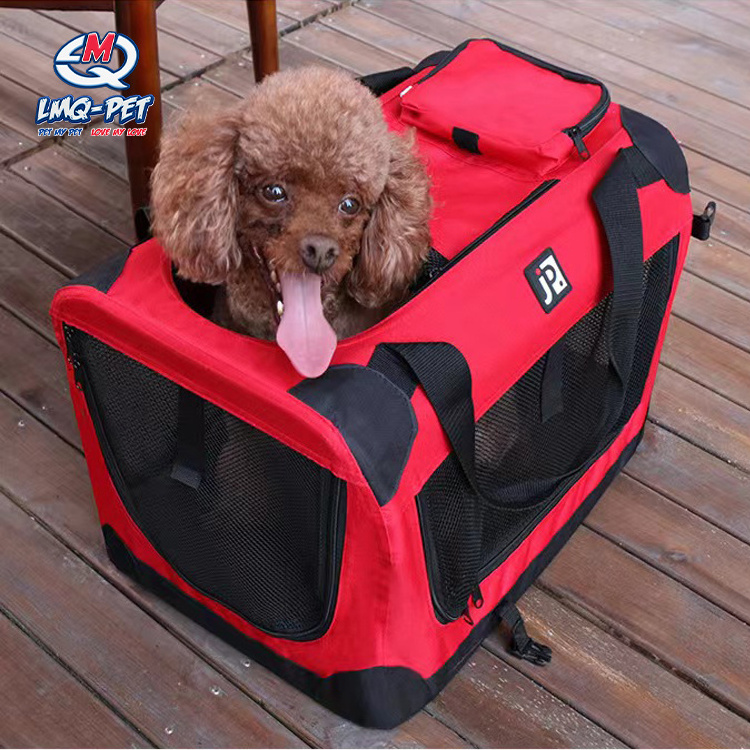 Waterproof Oxford Collapsible Dog Car Seat Covers Travel Bag For Small Dog Travel Carrier Dog Cages Cover Car Seat