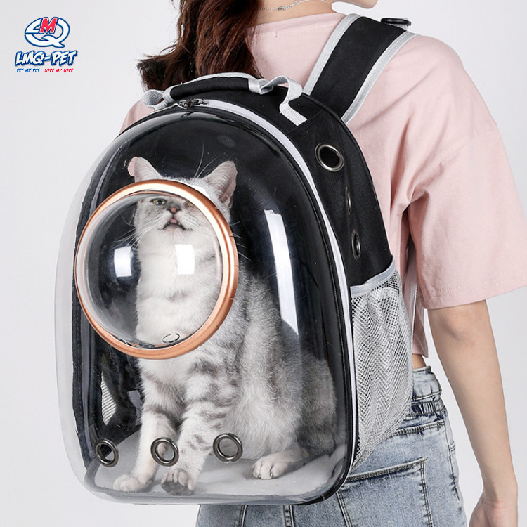 Wholesale Cute Transparent Bubble Capsule Travel Pet Carrier Bag Dog Cat Capsule Backpack For Cat Pet