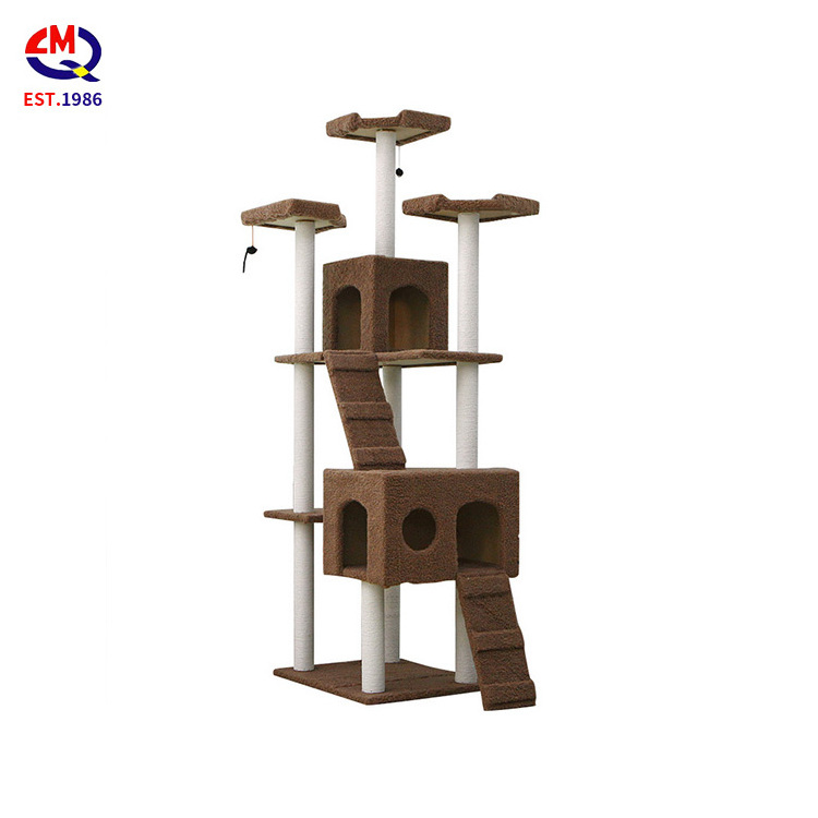 Factory Wholesale Top Pet Furniture House Products luxury big tall cat tree cat play tree modern cheap climbing cat tree