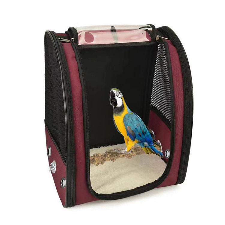 Parrot Carrier Backpack For Birds Pet Bags mesh fabric backpack for birds travel Breathable Bird Bag