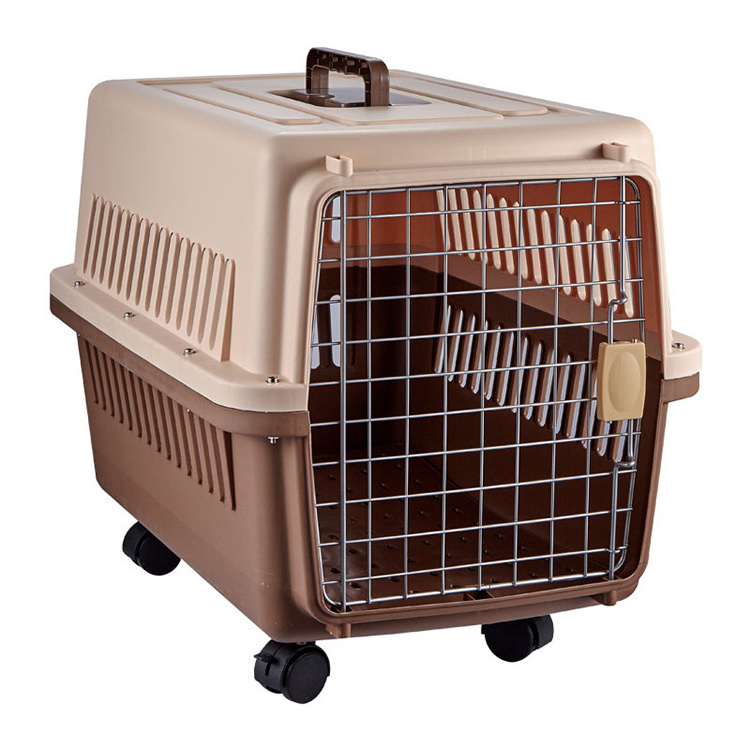 Wholesale Dog Transport Box Pet Travel Cages Bag Carriers Pet Travel Convenient Box Pet air box for cats and dogs