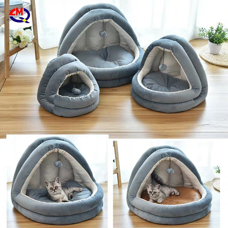 factory manufacturer portable warm pet house home shape pet beds movable cat house