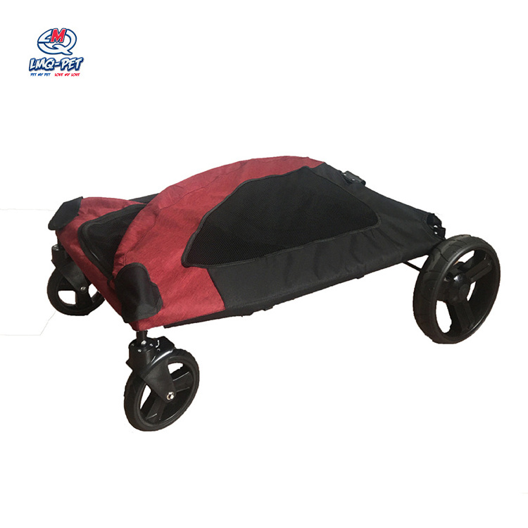 4 Wheels Pet Dog Cat Trolley Strollers Outdoor Travel Carrier Cat dog Pet Cart Portable Pet Strollers