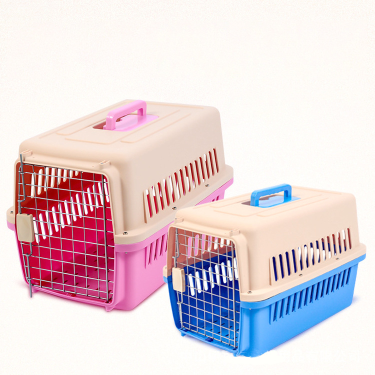 Wholesale Dog Transport Box Pet Travel Cages Bag Carriers Pet Travel Convenient Box Pet air box for cats and dogs