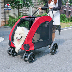 4 Wheels Pet Dog Cat Trolley Strollers Outdoor Travel Carrier Cat dog Pet Cart Portable Pet Strollers