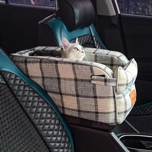 Wholesale Dog Car Seat Pet Booster Seat Pet Travel Safety Car Seat Dog Bed for Car with Storage Pocket