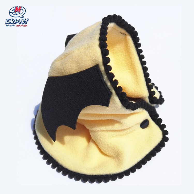 small pet dog halloween hat christmas pumpkin dog cloak cat hat knitted fleece pet shawl cape pet cat cloak hat