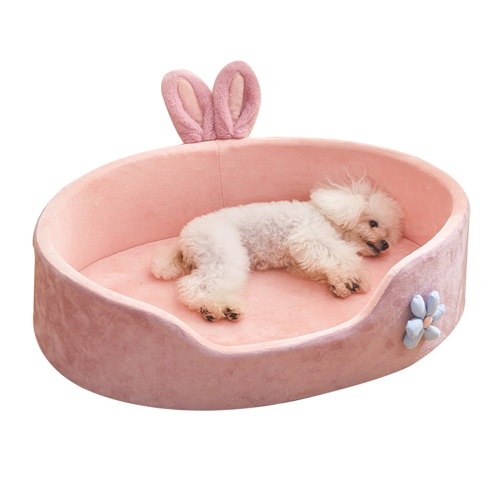 Manji Manufacturer Custom Wholesale 2024 New Arrivals Cats Plush Cushion Luxury Pet Bed Sofa for Dogs