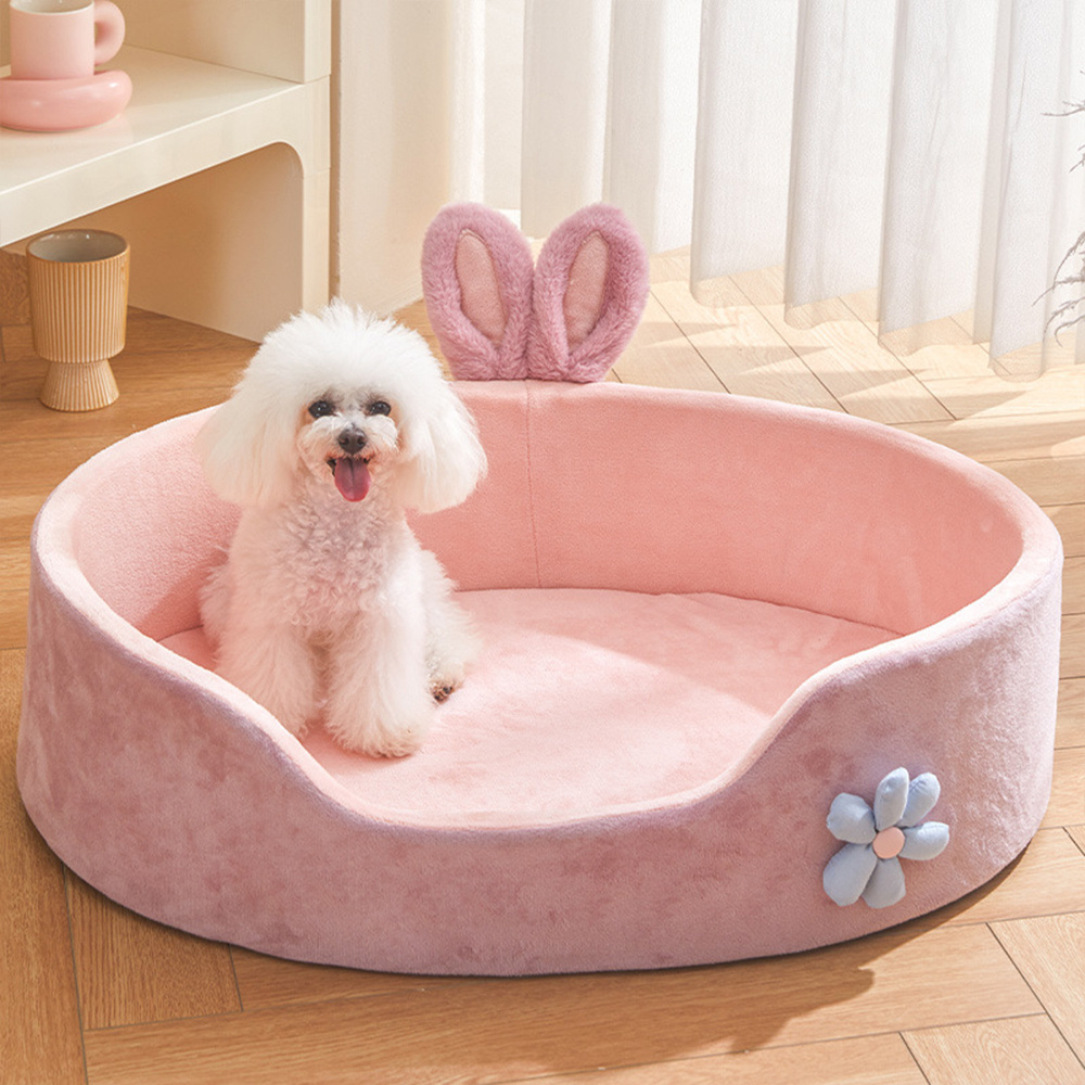 Manji Manufacturer Custom Wholesale 2024 New Arrivals Cats Plush Cushion Luxury Pet Bed Sofa for Dogs