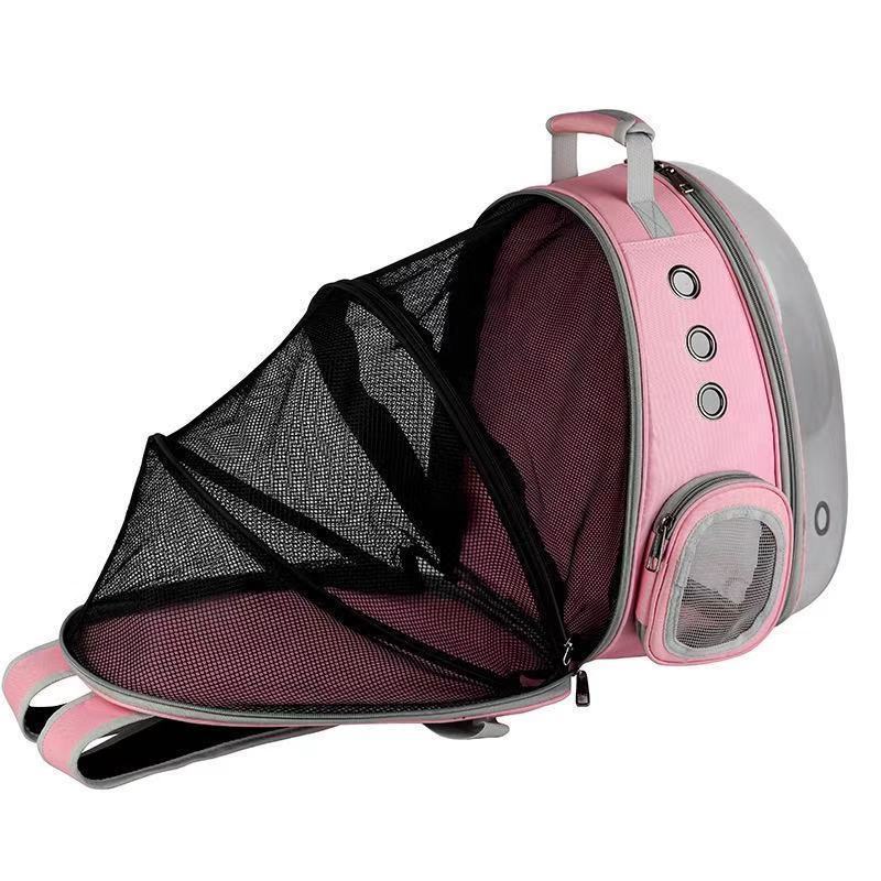 Factory Direct Supply Pink 2-in-1 Cat Carrier Backpack Transparent Large Capacity Dog Bag Suitcase