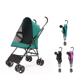 Morden Style Oem&Odm Attached Cup Holder Sturdy And Durable Pet Stroller Dog Ride Cart