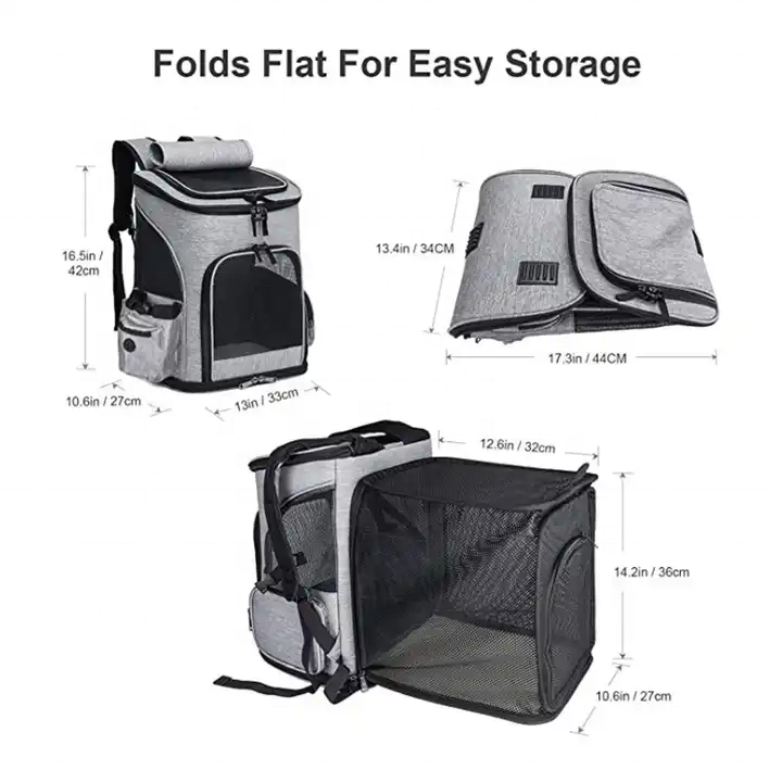 Direct Selling Recommend Pet Comfortable Removable Mat Pet Travel Bag Pet Travel Bag Suitcase Transparent