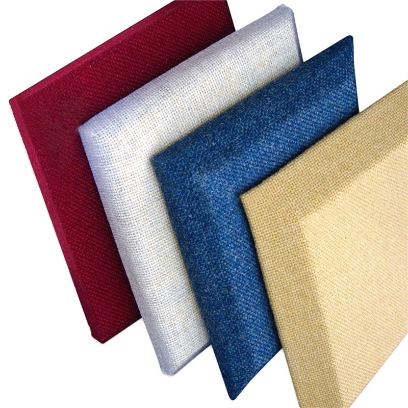 50mm Acoustic Panel Fabric Wrapped Wall Panel Fiberglass Treatment Acoustic Panels